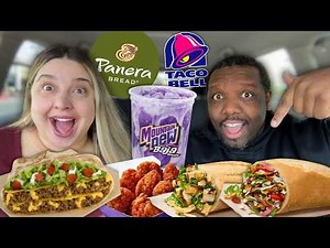 Trying New FAST FOOD Items For 24 HOURS! [Food Review]