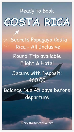 🌺 Secrets Papagayo Costa Rica - All Inclusive Romance and relaxation come alive at Secrets Papagayo 🌴💖 Adults-only elegance surrounded by Costa Rica’s lush beauty — it’s time to escape and recharge. 🌞 #SecretsPapagayo #CostaRicaLuxury #AllInclusiveResort #AdultsOnlyEscape #PureVida #CrystalTimeTravelers | Crystal Time Travelers