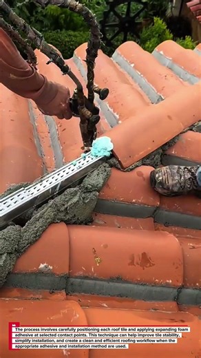 ROOF TILE INSTALLATION USING FOAM