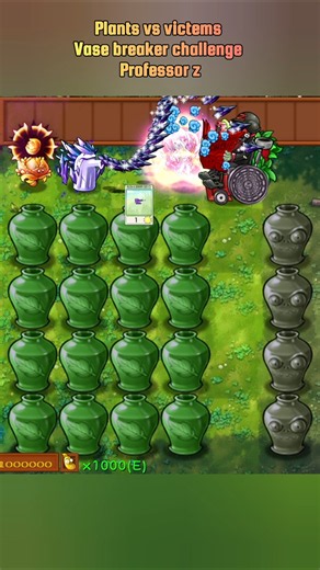 Plants vs victems Vase breaker challenge Professor z #pvzfusion #pvzmobile #minigame #pvzgameplay
