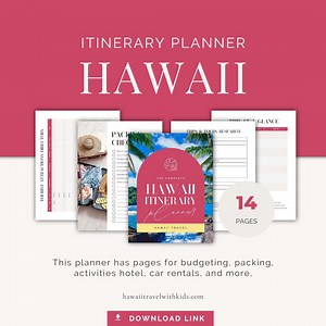 Hawaii Trip Planner PDF, Printable Vacation Itinerary & Packing List, Travel Budget Worksheet, Digital Organizer for First Time Visitors - Etsy Canada