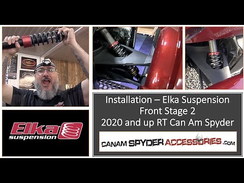 Installation - Elka Front Suspension Stage 2 - 2020 RT LTD Can Am Spyder - The Spyder Shop