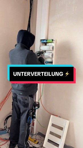 Fachgerechte Wohnungsunterverteilung und sichere Elektroinstallation