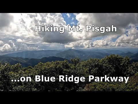 Hiking Mount Pisgah Trail on Blue Ridge Parkway in North Carolina
