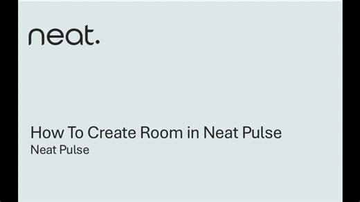 Creating Spaces/Rooms in Neat Pulse