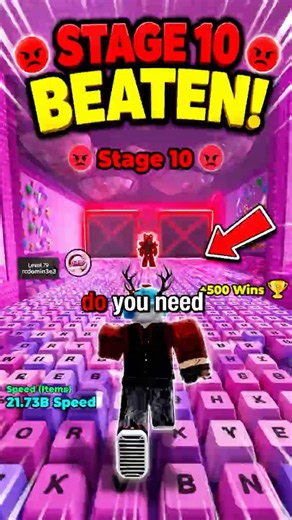[TUTORIAL] Beating stage 10 on Speed Keyboard Escape #robloxshorts #speedescape