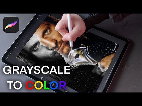 Grayscale to Color Tutorial - Procreate