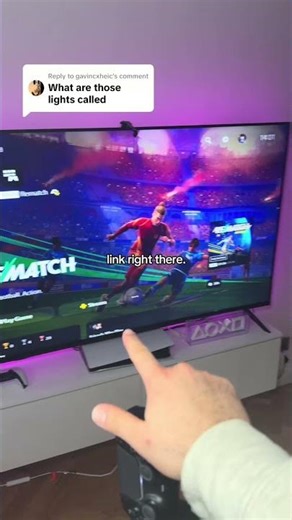 These TV lights completely upgrade your set up 😍 They change colours based on your screen display !