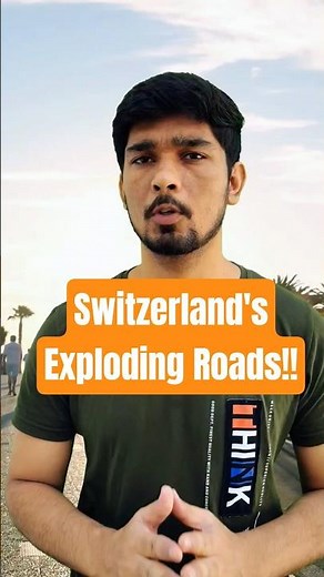 Switzerland’s Exploding Roads 💣#shorts #youtubeshorts #explore