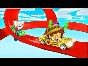 ¡COCHES de JUGUETE vs CARRERA IMPOSIBLE! 😂💥 SILVIOGAMER HOT WHEELS UNLEASHED