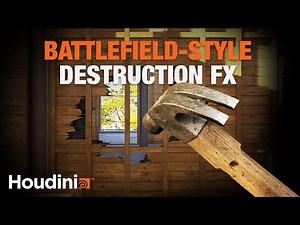 Battlefield-Style Wooden Wall Destruction in Houdini | Step by Step Tutorial