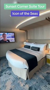 Sunset Corner Suite Tour on Icon of the Seas #iconoftheseas #royalcaribbean #travelagent #icon