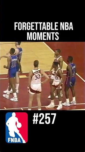 Dennis Rodman Hard Foul vs Atlanta Hawks 💪| NBA Highlights & Lowlights | Detroit Pistons #nba