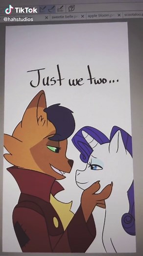 Magical My Little Pony Fanart featuring Capper Dapper Paws and Rarity