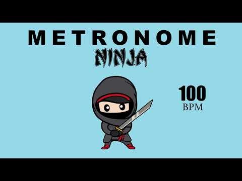Ninja Metronome 100 BPM | Fun Rhythm Practice for Kids & Musicians
