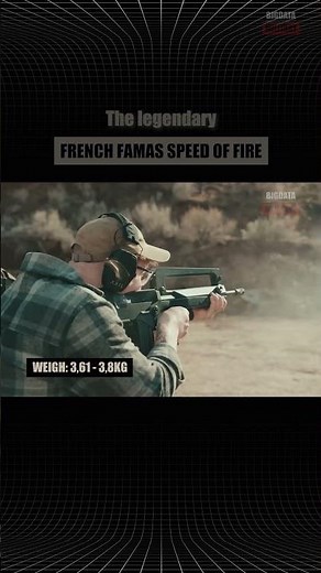 The legendary French FAMAS speed of fire