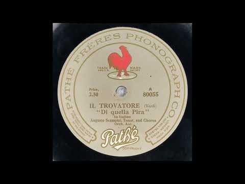 An example of transferring a vertical cut record (Augusto Scampini,"Di quella pira",Pathé 1908)