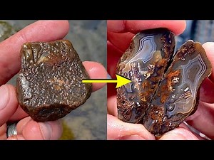 Taking River Rocks & Cutting them open on my saw!
