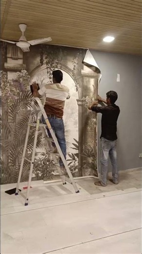 Heritage Arches Wallpaper Installation By Life n Colors