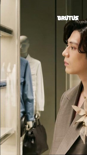 Mackenyu Arata visits the newly opened Emporio Armani flagship store in Ginza, Tokyo, the largest...