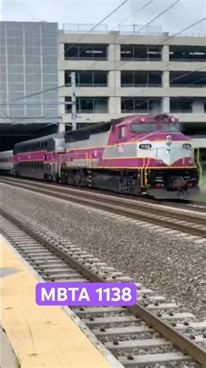 MBTA 1138 at track speed!