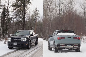 Winter Tested: 2022 Ford Maverick vs Hyundai Santa Cruz