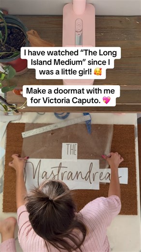 I feel so lucky ✨ little girl me would not believe it! I know it’s just a doormat, but it’s much more than that to me. 🤍 This is my small business which started as a way for my husband and I to make extra money to pay for fertility treatment. I still can’t believe that starting this little business helped us become parents, pay for IVF, quit my full time job, and make so many new friends. 🥹 it blows my freaking mind that a celebrity purchased from me! 🤯 Thanks for the love and choosing to sup