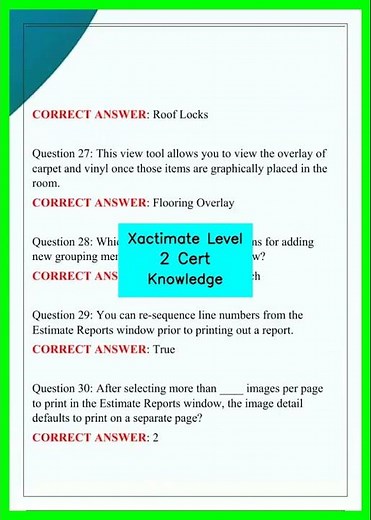 Xactimate Level 2 Cert Knowledge video