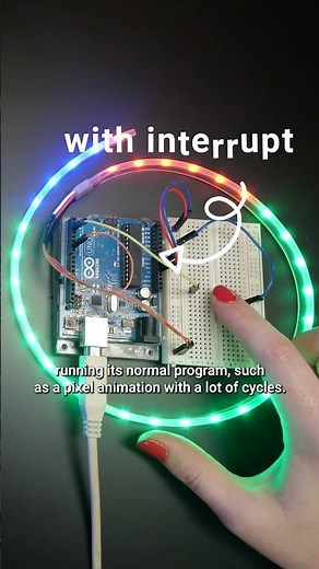 Arduino sleep and interrupts - Becky Stern #short