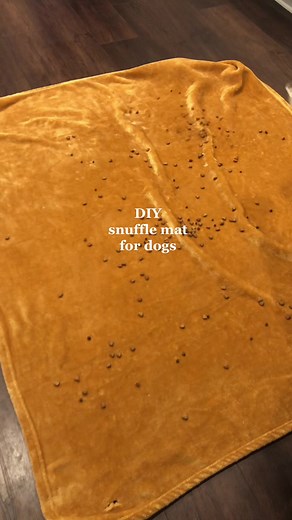 DIY snuffle mat 🐶 PURfect for rainy days 🌧️🐶🐾 #rainyday #dogmoms #snufflemat #enrichmentfordogs #mentalstimulationfordogs #rain #dogmom #dogsoftiktok #goldendoodle #puppy #puppytiktok