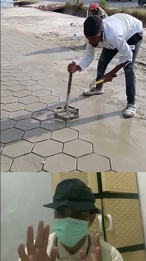 Making Paving Blocks Directly on Concrete Floor