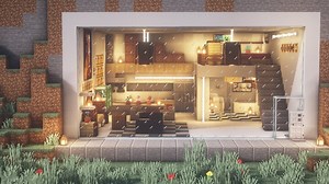 Minecraft : Cliff Modern House Tutorial ｜How to Build in Minecraft Minecraft Map