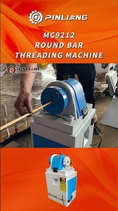 Woodworking Round bar threading machine display