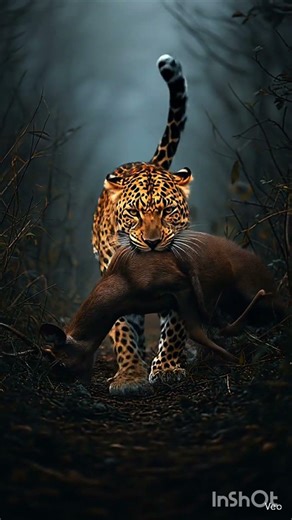 Leopard Carrying Its Prey | Powerful Jungle Hunt Scene