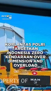 2.9K views · 31 reactions | Indonesia zero kendaraan over dimension and overload. atau kelebihan dimensi dan beban mulai dilakukan dengan sosialisasi selama 30 hari. Kendaraan over dimensi dan beban. disebut menjadi salah satu penyumbang terbesar angka k3cel4kaan lalu lintas di tanah air. Para pelanggar dapat dikenakan sanksi. mengacu pada undang-undang lalu lintas dan angkutan jalan. #MetroTV #KorlantasPolri #overdimensionandoverload | Metro TV | Facebook