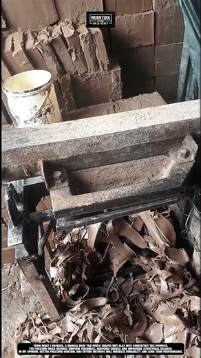 Press Roof Tile Using Manual Mold Machine | best for Shape #tool