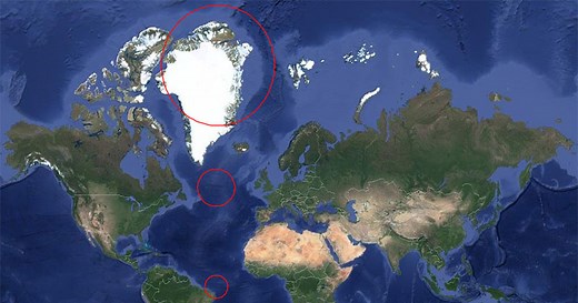 Every Circle on This Map Has the Same 500 Mile Radius