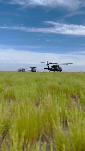 UH-60 Black Hawks Training Mission Takeoff