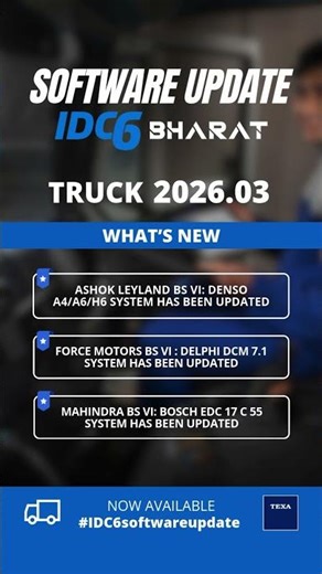 TEXA IDC6 Latest 2026 Update Released | What’s New?#texa s.p.a#texa bharat #truck scanner new
