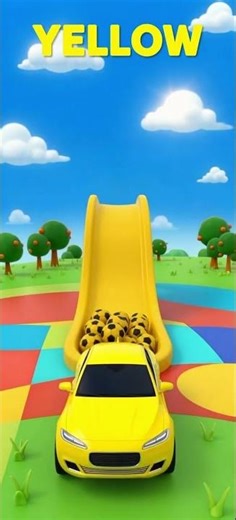 Learn Colors with Car Slides for Kids | Colorful Cars for Toddlers | Learning Colors Video