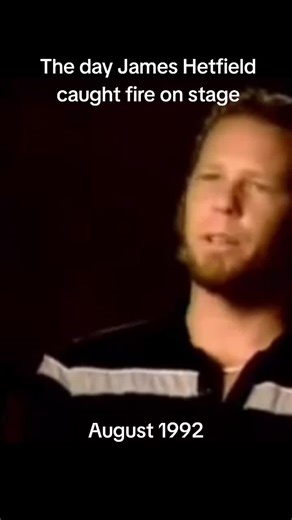 James Hetfield's Pyrotechnic Accident at Metallica Concert