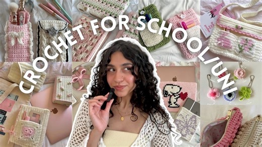 40+ cute and easy crochet ideas for school and university