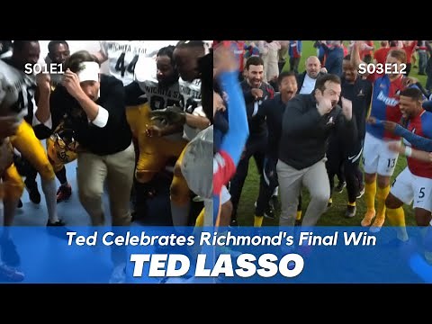 Ted Lasso | Ted Celebrates Winning Final Game | S01E01, S03E12