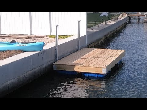 Designing and Building a Floating Dock and Mounting Against a Seawall