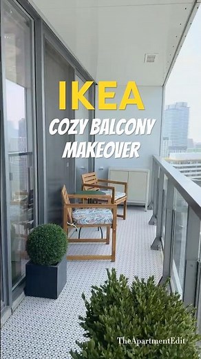 Cozy IKEA Balcony Makeover | From Bare Concrete to Cozy Oasis