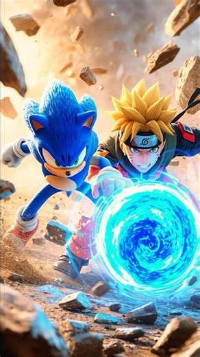 Sonic vs Naruto Who Wins This Epic Battle?! 🔥 #shorts #naruto #anime