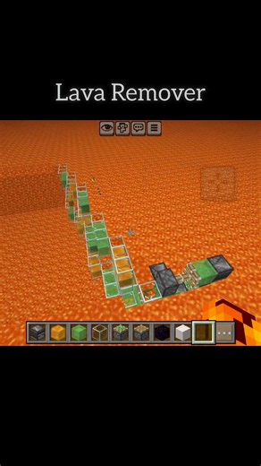 Lava remover Minecraft #minecraft #reverse