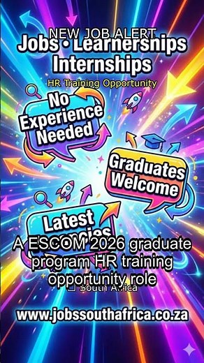 💰 Eskom 2026 Graduate Programme: HR Training Opportunity |