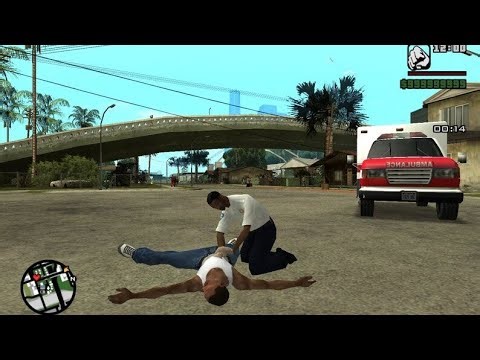 GTA San Andreas 🚑 Realistic Ambulance Mod for CJ Gameplay