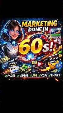 All In One AI Marketing Tool Creates EVERYTHING For You in 60 Seconds